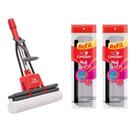 Mop De Pva 6 em 1 Esfregão Rodo Limpa e Seca Super Resistente Sem Cabo Condor 1620 + 2 Refil 1620R Mop De Pva 6 em 1 Esfregão Rodo Limpa e Seca Super Resistente Sem Cabo Condor 1620 + 2 Refil 1620R
