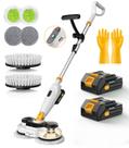 Mop elétrico sem fio qimedo M3 800 RPM com spray de água e LED