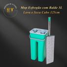 Mop Esfregão com Balde 3L Lava e Seca Cabo 125cm