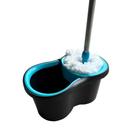 Mop Esfregão Giratório Azul Turquesa 360