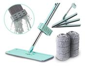 Mop Flat 360 Esfregão para Limpeza de Piso Sem Balde com 1 Refil Rodo Mop Snel Home RDMG001