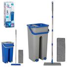 Mop Flat Com Balde Lava Seca E 2 Refis Rodo Mágico Cleantech Sortida Mop Flat Com Balde Lava Seca E 2 Refis Rodo Mágico Cleantech Sortida