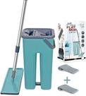 Mop Flat e Balde 4 Litros Para Limpeza Em Geral 2 Refis - 123 Útil - RODA CASA