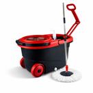 Mop Giratório 13L Inox 360 Rodinhas Centrífuga Duplo Puxador