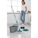 Mop Giratório 3 em 1 Completo Cinza - Limpeza Fácil