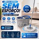 Mop Giratório 360 Balde 13L com Centrífuga e Refil Microfibra Limpeza Fácil Sortido