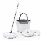 Mop Giratório 360 Branco com Balde 13L, Cabo Metálico e 2 Refis para Limpeza de Pisos Mop Giratório 360 Branco com Balde 13L, Cabo Metálico e 2 Refis para Limpeza de Pisos