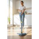 Mop Giratório 360 Microfibra Azul 130cm