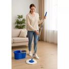 Mop Giratório 360º com Balde Duplo Mop Giratório Rodo Limpeza Balde Duplo 360 Casa Mop Giratório 360º com Balde Duplo Mop Giratório Rodo Limpeza Balde Duplo 360 Casa