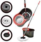 Mop Giratório 8L Esfregão 360 Regulável com Refil Balde Cabo 1 Refil de microfibra Plastico cores aleatorias - Envio rapido