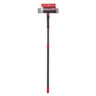 Mop Limpa Vidros e Janelas 2 em 1 Cabo Extensível e Articulado Vermelho e Cinza - Powermaid