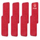 Mop Pads H-Gamely, 16,5 cm, microfibra reutilizável, pacote com 8