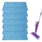 Mop Pads, pacote com 6 microfibras reutilizáveis para rejuvenescer o esfregão