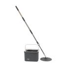 Mop Rotatório com Balde Compacto Quadrado Cinza/Branco Sistema Inteligente - Goedert Group