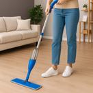 Mop Spray Integrado Com Reservatório de 380ml Sortido Cabeça Giratória 360Refil de Microfibra Lavável