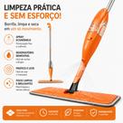 Mop Spray Rodo Esfregão com Reservatório 400ml Microfibra Lavável Cabeça Giratória 360 Limpeza Seca e Úmida para Cozinha e Piso Laminado Mop Spray Rodo Esfregão com Reservatório 400ml Microfibra Lavável Cabeça Giratória 360 Limpeza Seca e Úmida para Cozinha e Piso Laminado