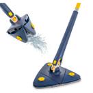 Mop Triangular 360 Giratório Azul Ajustável para Limpeza