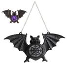 Morcego Halloween Festa Lampada LED Colorido Iluminaçao Pendura Porta Parede Janela Decoraçao Adereço Enfeite