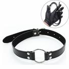 Mordaça Choker com Anel de Metal - Preto Mordaça Choker com Anel de Metal - Preto