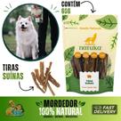 Mordedor 100% natural natuka tiras Suinas pet cachorro