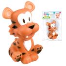 Mordedor Bebê Tigrinho Animais Brinquedo Vinil Macio 3 Meses Animais Soft Mordedor Bebê Tigrinho Animais Brinquedo Vinil Macio 3 Meses Animais Soft