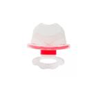 Mordedor buba com massageador de gengiva rosa ergonômico textura bpa free
