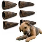 Mordedor Chifre Copinho Natural 100% Bovino Caes Petisco Pet -