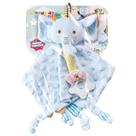 Mordedor Chocalho Naninha Pelucia Macia Para Bebê Leao elefa Desenho:Elefante Azul