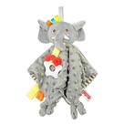 Mordedor Chocalho Naninha Pelucia Macia Para Bebê Leao elefa Desenho:Elefante Cinza
