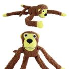 Mordedor de Brinquedo Macaco Grande Pelúcia para Pet Cachorro Gato com Som