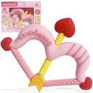 Mordedor de Silicone BIGSPINACH em Formato de Coração - Rosa Bebê