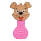 Mordedor e Chocalho Cachorro Rosa