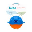Mordedor Flexível Com Chocalho Baleia Azul/Laranja Em Silicone 16976 Buba