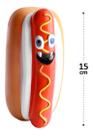 Mordedor Hot Dog Monstro Brinquedo Pet Cachorro Cães 15cm Mordedor Hot Dog Monstro Brinquedo Pet Cachorro Cães 15cm