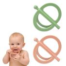 Mordedor para Bebê MACLUD Kit com 2 Luvas de Silicone 6 a 12 Meses