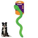 Mordedor pet brinquedo cobra com som recheavel para cães
