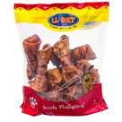 Mordedor petisco snack osso nó para cães ll pet pacote 1kg