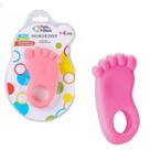Mordedor Pezinho Macio Denticao Anti Stress Gengiva Bebe ROSA