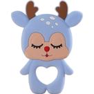Mordedor Rena Para Bebê De Silicone 8,89x6,69x0,75cm Azul Claro