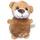 Mordedor Urso de Pelúcia com Apito Sonoro Brinquedo para Cachorro Adulto ou Filhote Pequeno Médio