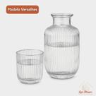 Moringa de vidro 500ml com copo 145ml - Moringa de vidro 500ml com copo 145ml -
