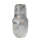 Moringa De Vidro Diamante Com Copo Decorado Jarra De Agua
