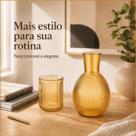 Moringa Hestia Âmbar 890ml de Vidro com Copo e Tampa