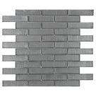 Mosaico de Vidro Touch Glass Silver 9,5X2 Placa 30X30cm - 1313125004