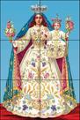 MOSAICO EM AZULEJO NOSSA SENHORA DA GLÓRIA 40x60