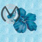 Mosaico Tema Floral Hibisco para Piscinas em Pastilhas de Vidro