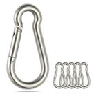 Mosquetão de aço inoxidável Spring Snap Hook x6