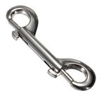 Mosquetão Duplo Simétrico 90Mm Em Aço Inox 316 Engate Rápido