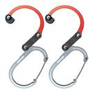 Mosquetão GEAR AID HEROCLIP Medium 3"x3,75", pacote com 2