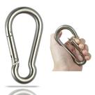 Mosquetão GRANDBUY 304 de aço inoxidável pesado de 10 cm, pacote com 2